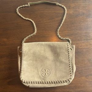 Tory Burch Tan Suede Crossbody Bag